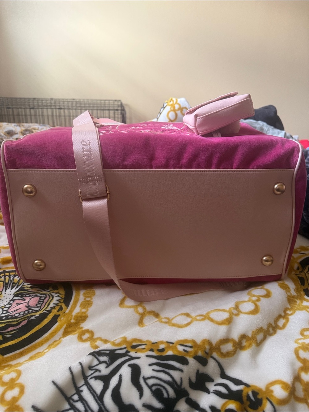 Juicy Couture Hot Pink Travel Duffle - Picture 5 of 5